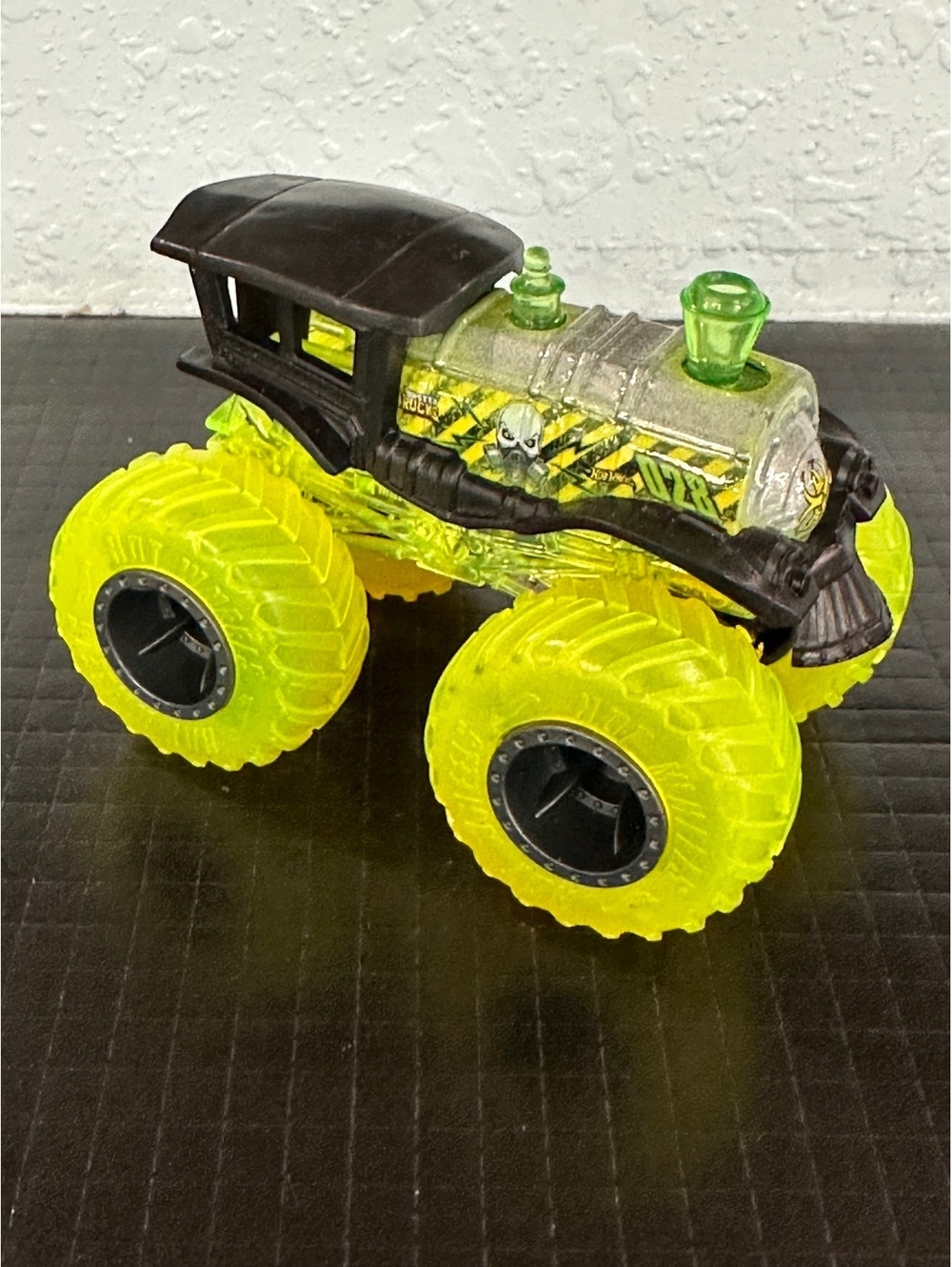 Hot Wheels Monster Truck Diecast Toy Car with Neon Yellow Tires